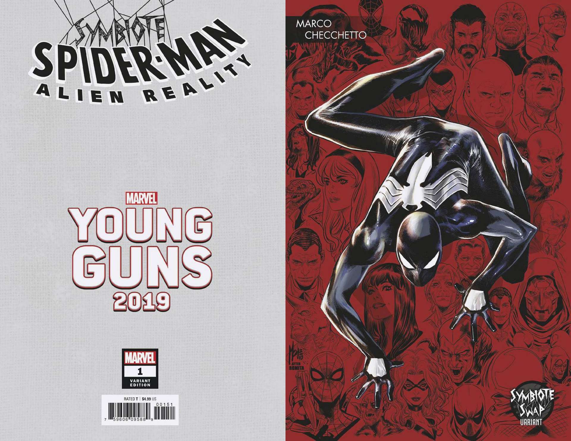 SYMBIOTE SPIDER-MAN ALIEN REALITY #1 (OF 5) CHECCHETTO YOUNG GUNS VARIANT