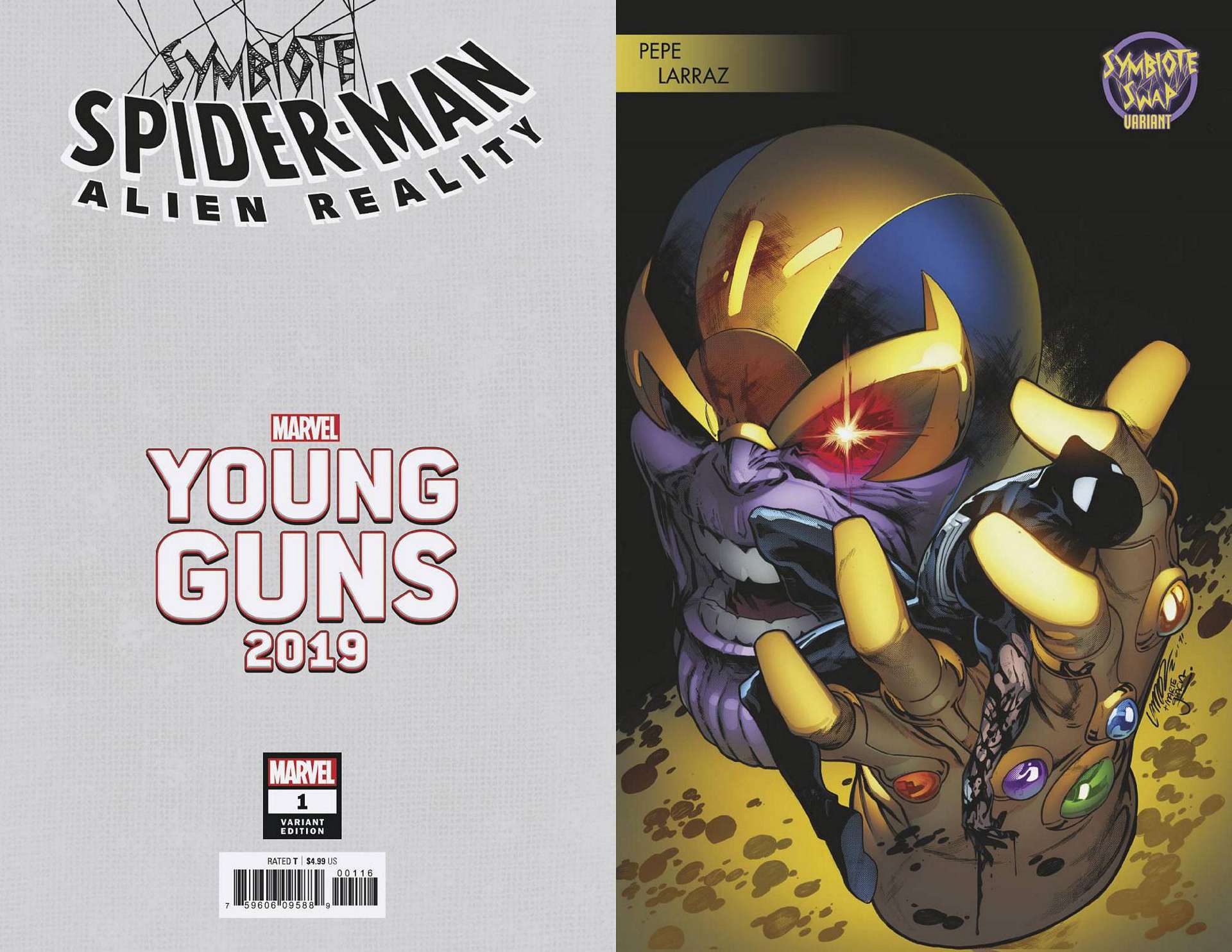 SYMBIOTE SPIDER-MAN ALIEN REALITY #1 (OF 5) LARRAZ YOUNG GUNS VARIANT