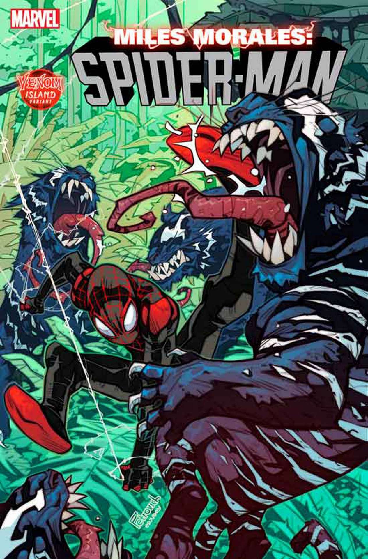 MILES MORALES SPIDER-MAN #13 PETROVICH VENOM ISLAND VARIANT