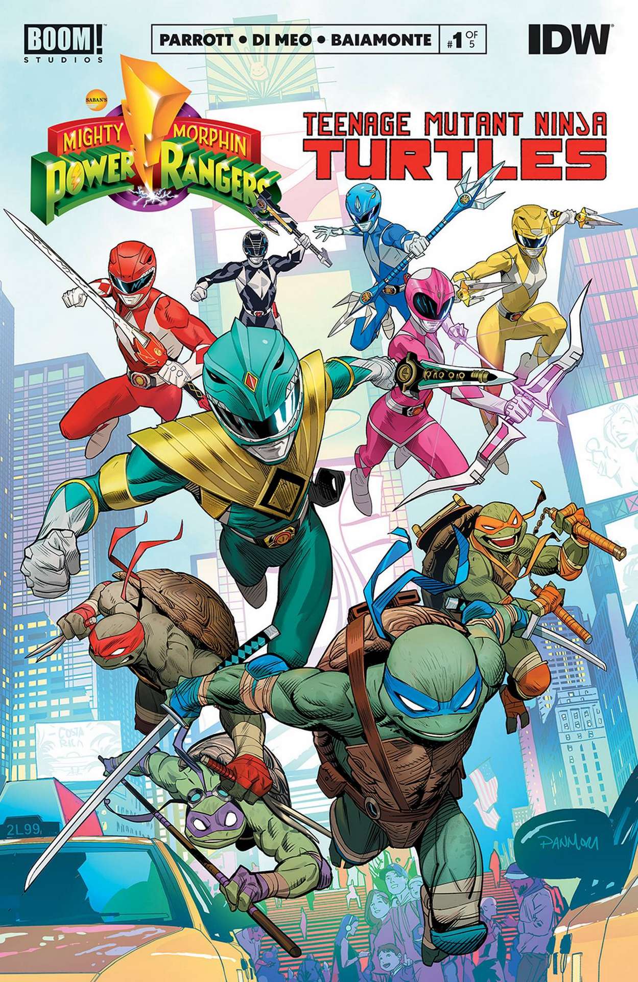 POWER RANGERS TEENAGE MUTANT NINJA TURTLES #1 CVR A MORA