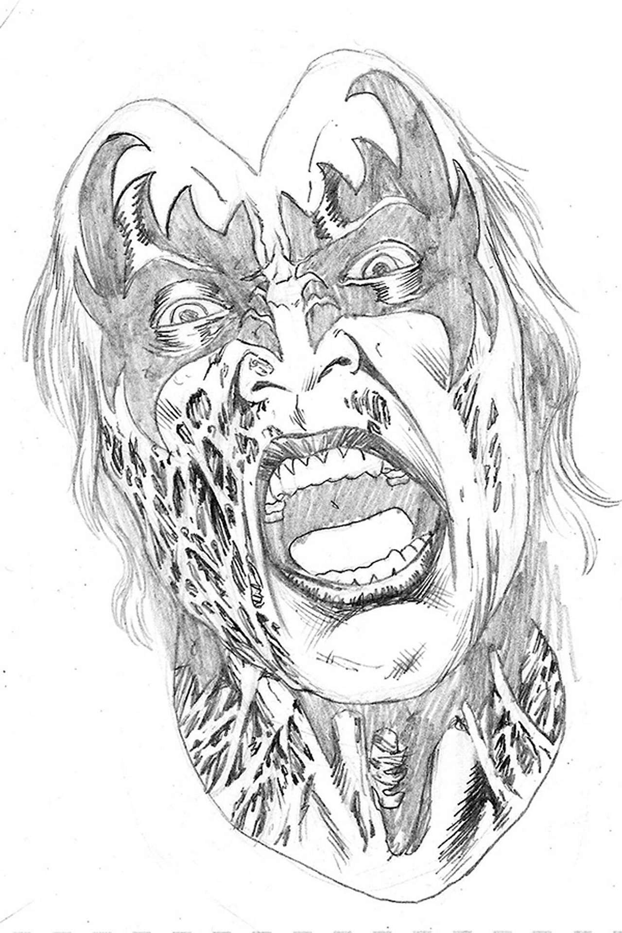 KISS ZOMBIES #2 1:15 BUCHEMI PENCIL FOC VARIANT