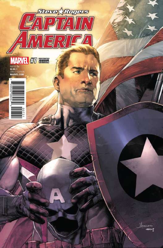 NOW CAPTAIN AMERICA STEVE ROGERS #7 1:25 ANACLETO VARIANT