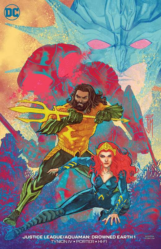 JUSTICE LEAGUE AQUAMAN DROWNED EARTH #1 VARIANT ED