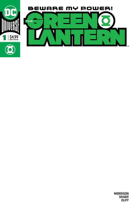 GREEN LANTERN #1 BLANK VARIANT ED