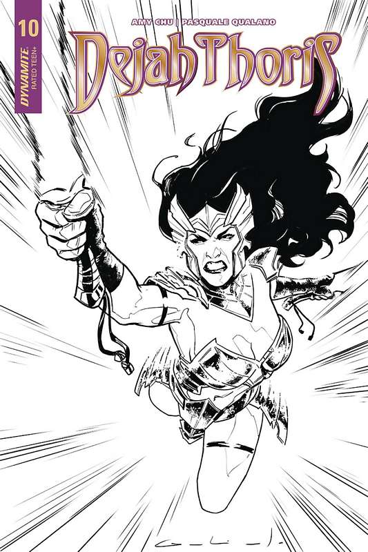 DEJAH THORIS #10 1:10 COPY GALINDO B&W VARIANT