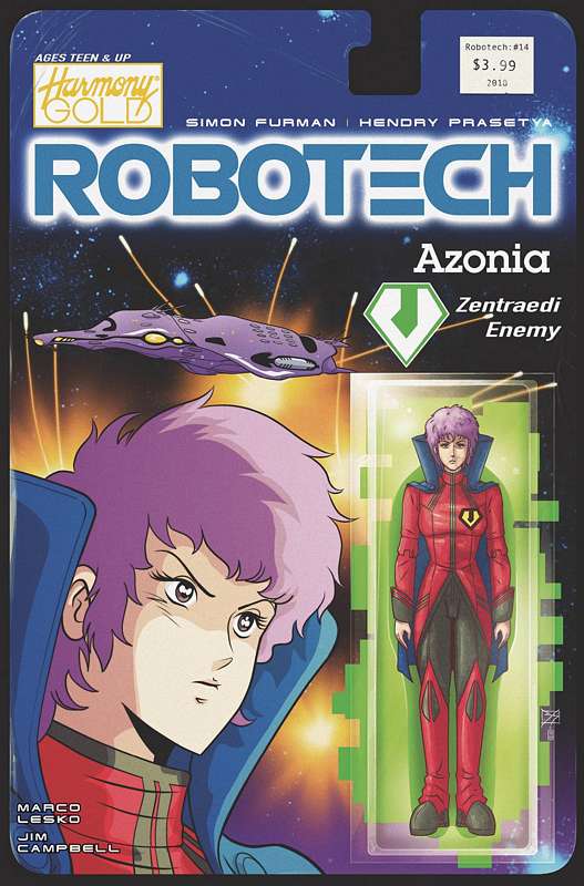 ROBOTECH #14 CVR B ACTION FIGURE VARIANT