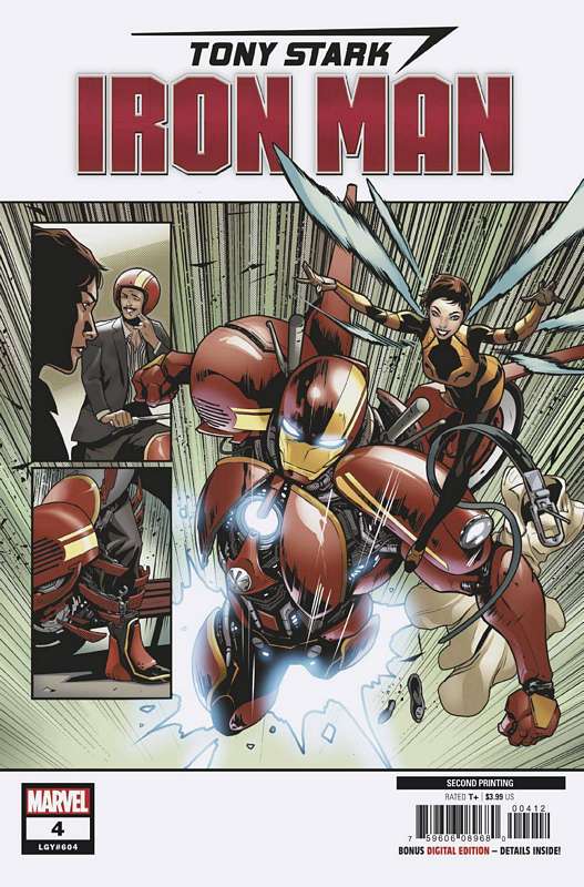 TONY STARK IRON MAN #4 2ND PTG SCHITI VARIANT