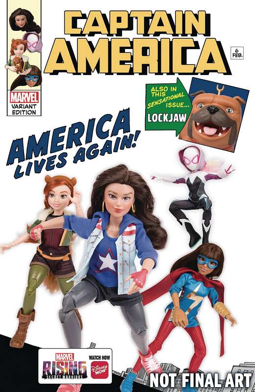 CAPTAIN AMERICA #6 MARVEL RISING ACTION DOLL HOMAGE VARIANT