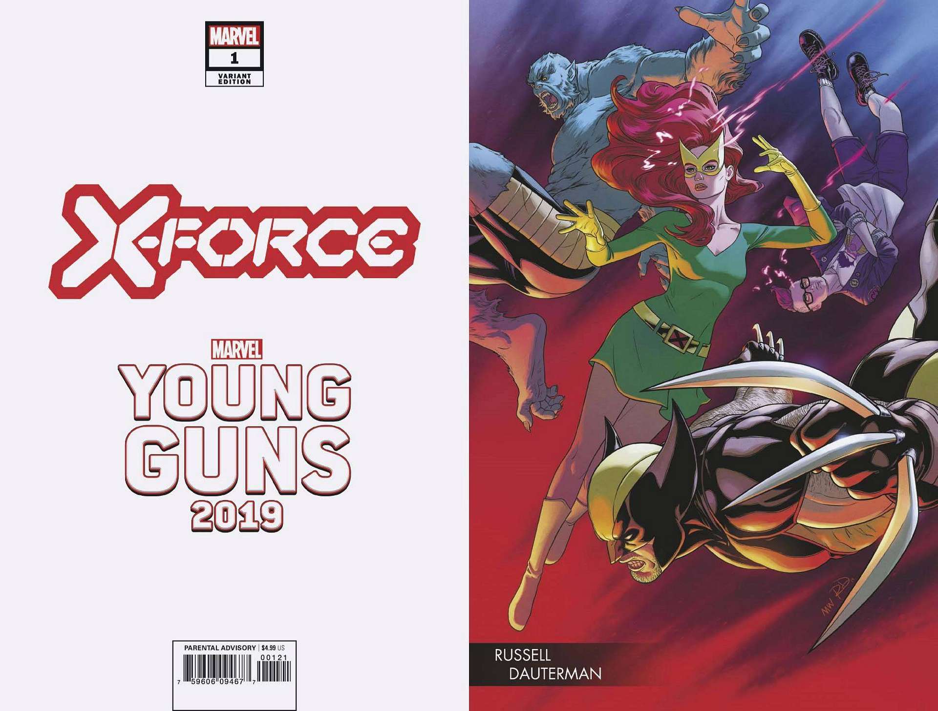 X-FORCE #1 DAUTERMAN YOUNG GUNS VARIANT DX