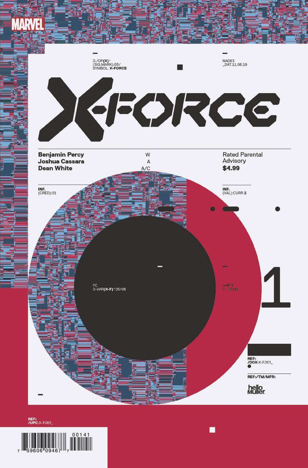 X-FORCE #1 HICKMAN 1:10 MULLER DESIGN VARIANT DX