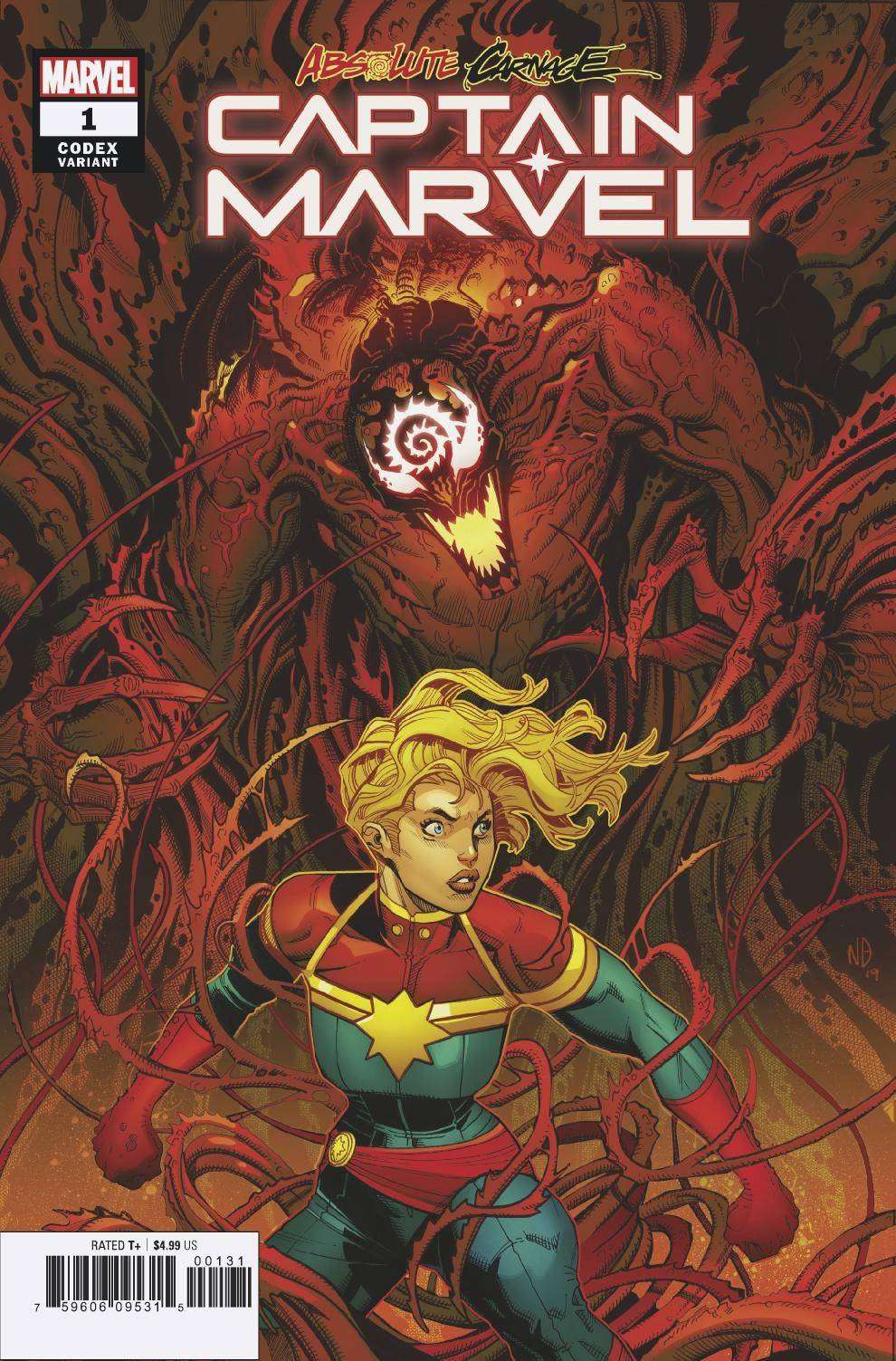 ABSOLUTE CARNAGE CAPTAIN MARVEL #1 CODEX VARIANT AC