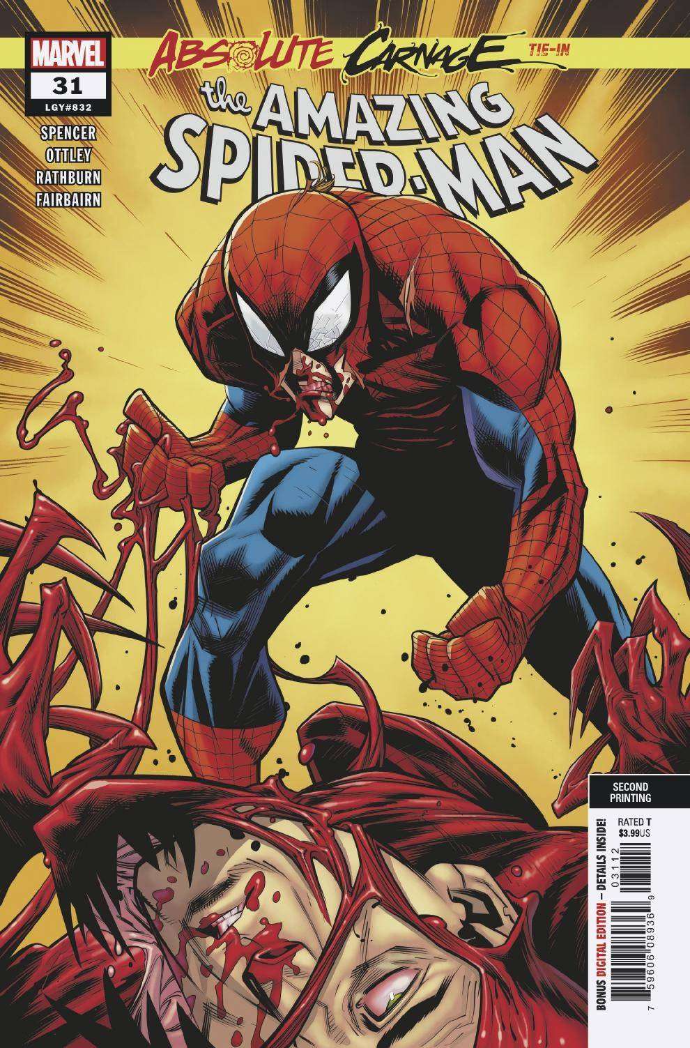 AMAZING SPIDER-MAN #31 2ND PTG OTTLEY VARIANT AC