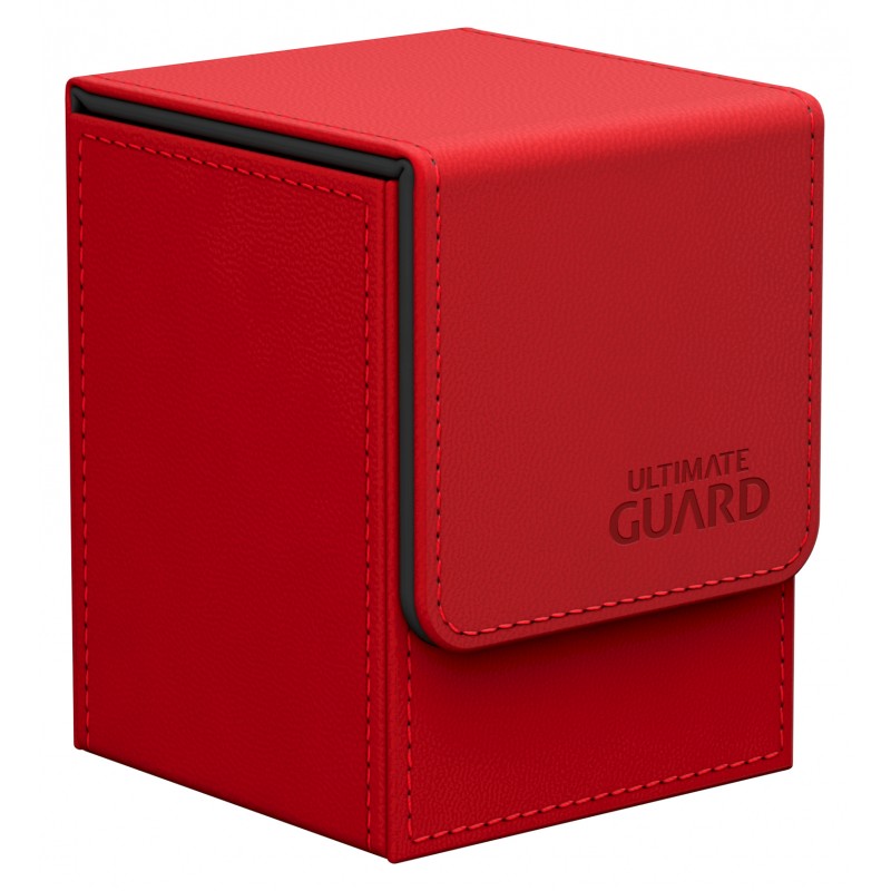 Deck Box: Flip Deck Case Leather 100 Red