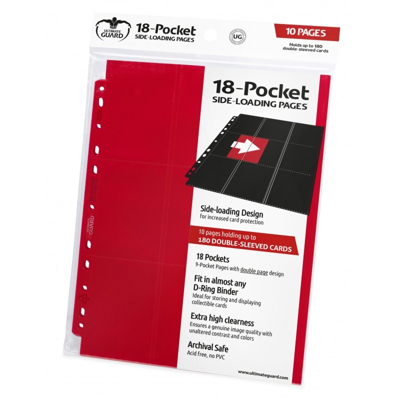 Pages: Side Load 18-Pocket - Red - (10)