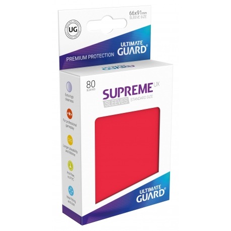 Sleeves: Supreme UX Standard Red (80)