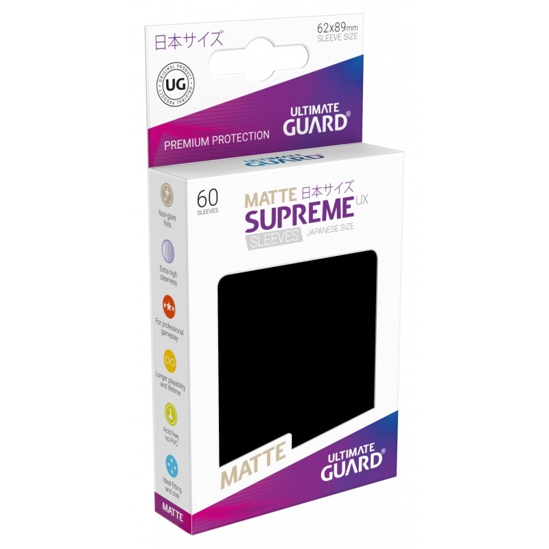 Sleeves: Supreme UX Japanese Matte Black (60)
