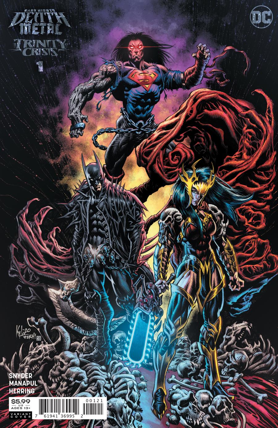 DARK NIGHTS DEATH METAL TRINITY CRISIS #1 (ONE SHOT) INC 1:25 KYLE HOTZ VAR