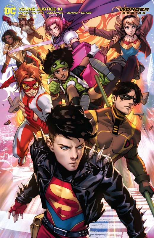 YOUNG JUSTICE #18 CVR B DERRICK CHEW CARD STOCK VARIANT