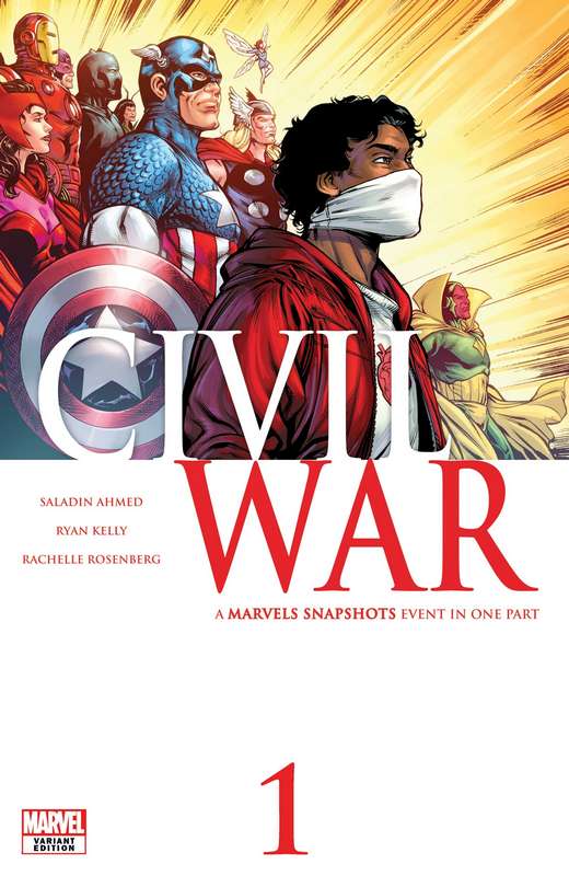 CIVIL WAR MARVELS SNAPSHOTS #1 KELLY VARIANT