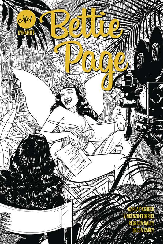 BETTIE PAGE #1 1:10 KANO B&W RATIO VARIANT