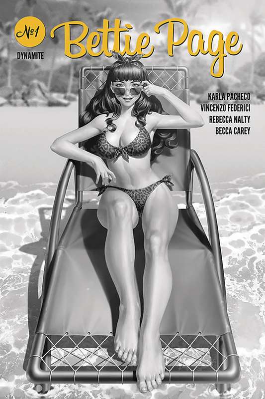 BETTIE PAGE #1 1:25 YOON B&W RATIO VARIANT