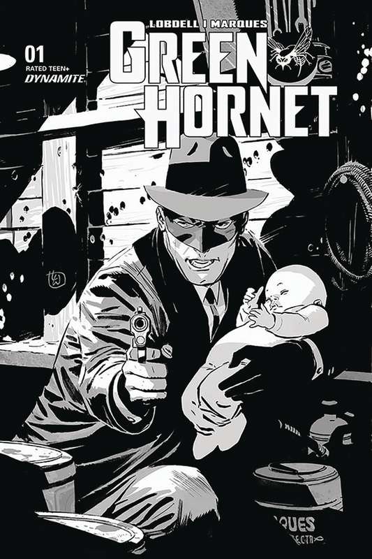 GREEN HORNET #1 1:35 WEEKS B&W RATIO VARIANT