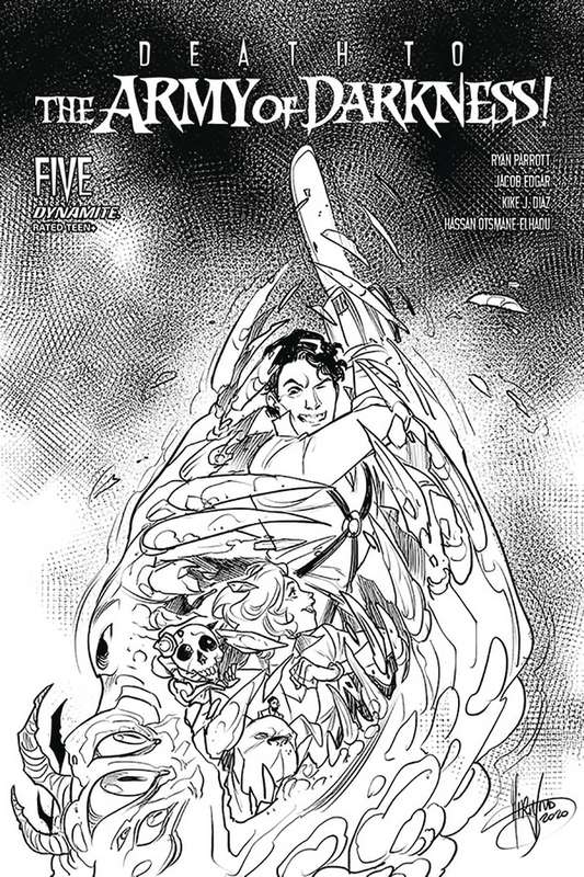 DEATH TO ARMY OF DARKNESS #5 1:10 ANDOLFO B&W RATIO VARIANT