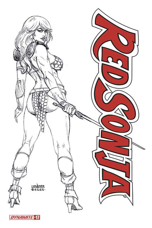 RED SONJA #17 1:20 LINSNER B&W RATIO VARIANT