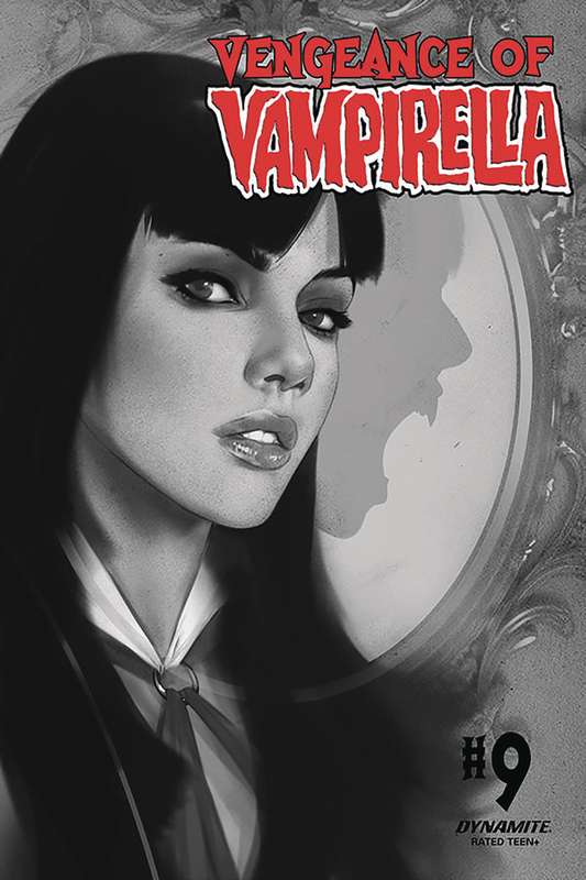 VENGEANCE OF VAMPIRELLA #9 1:30 OLIVER B&W RATIO VARIANT