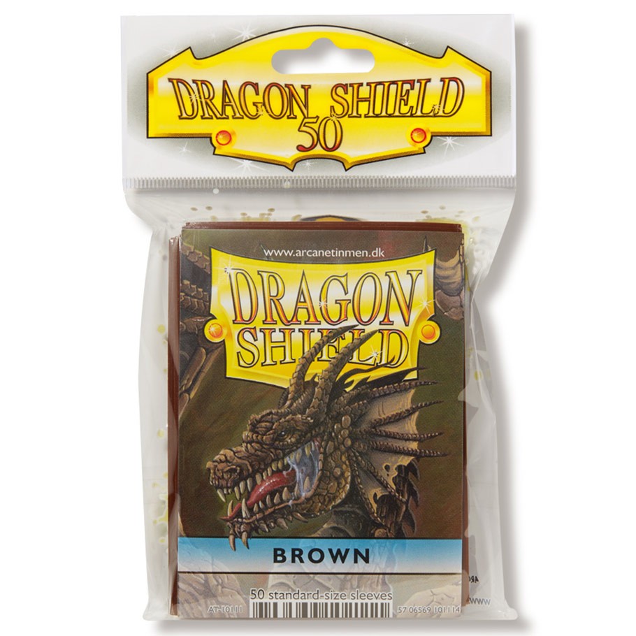 DRAGON SHIELD DP: DS: BROWN (BR) (50)