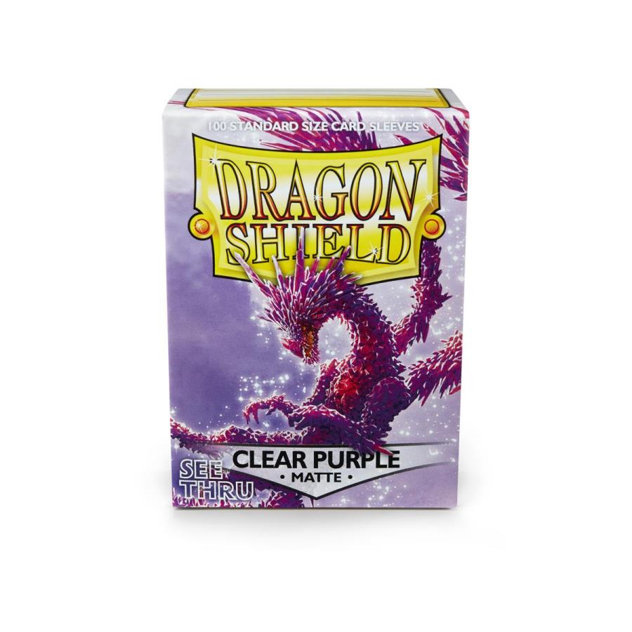 DRAGON SHEILD CLEAR PURPLE MATTE 100