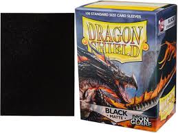 DRAGON SHEILD BLACK NONGLARE MATTE 100