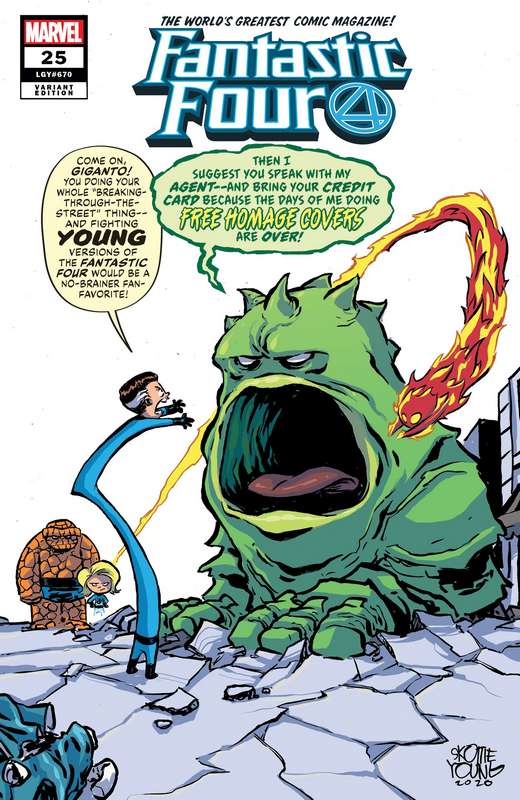 FANTASTIC FOUR #25 YOUNG VARIANT EMP