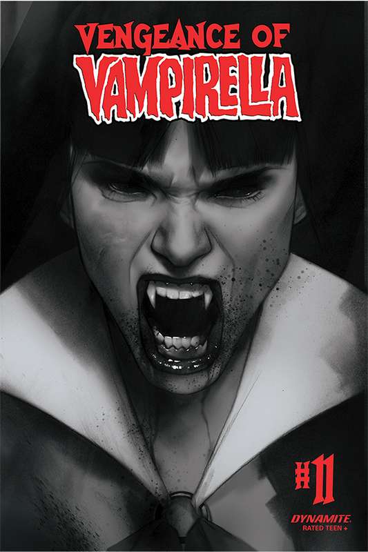 VENGEANCE OF VAMPIRELLA #11 1:30 OLIVER B&W RATIO VARIANT