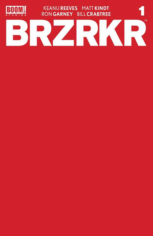 BRZRKR (BERZERKER) #1 CVR F 1:10 RED BLANK SKETCH RATIO VARIANT