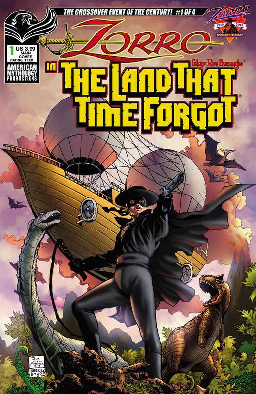 ZORRO IN LAND THAT TIME FORGOT #1 CVR A MARTINEZ