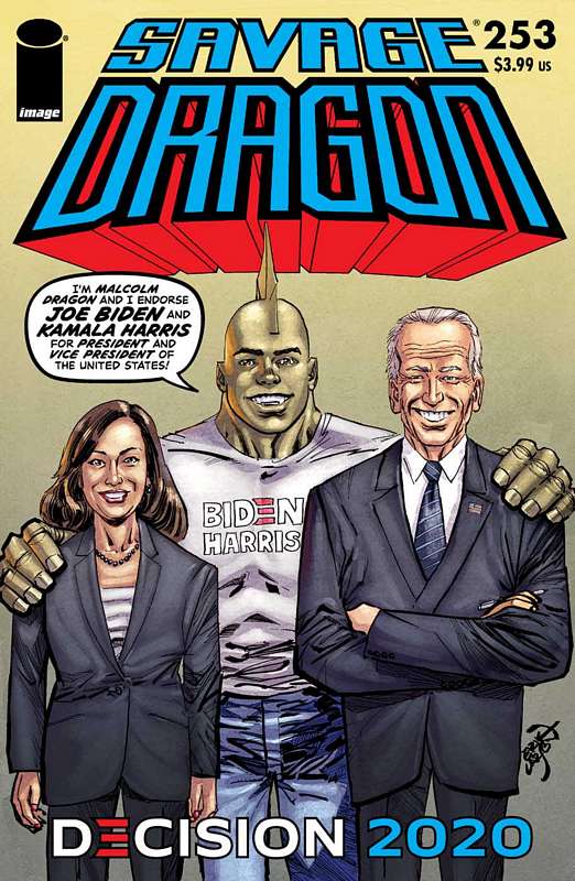 SAVAGE DRAGON #253 CVR B BIDEN HARRIS (MR)