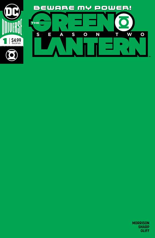 GREEN LANTERN SEASON 2 #1 BLANK VARIANT ED