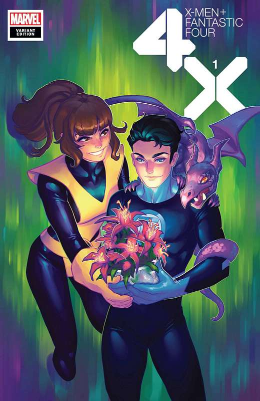 X-MEN FANTASTIC FOUR #1 (OF 4) HETRICK FLOWER VARIANT