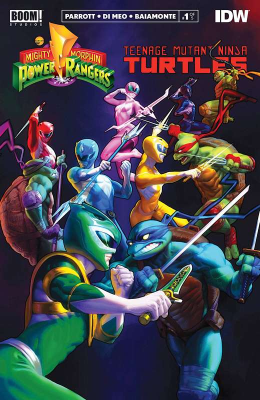 POWER RANGERS TEENAGE MUTANT NINJA TURTLES #1 (3RD PTG)