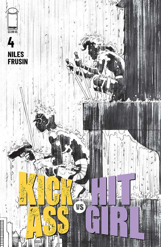 KICK-ASS VS HIT-GIRL #4 (OF 5) CVR B B&W ROMITA JR (MR)