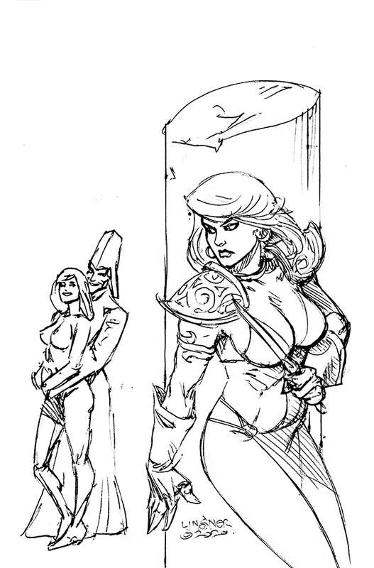 RED SONJA VALENTINES SP ONE SHOT 1:50 LINSNER RATIO VARIANT