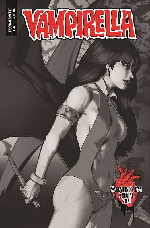 VAMPIRELLA VALENTINES SP ONE SHOT 1:10 HA B&W RATIO VARIANT