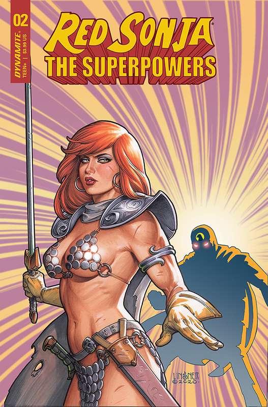 RED SONJA THE SUPERPOWERS #2 CVR B LINSNER