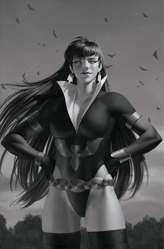 VAMPIRELLA DARK POWERS #3 1:45 YOON B&W VIRGIN RATIO VARIANT