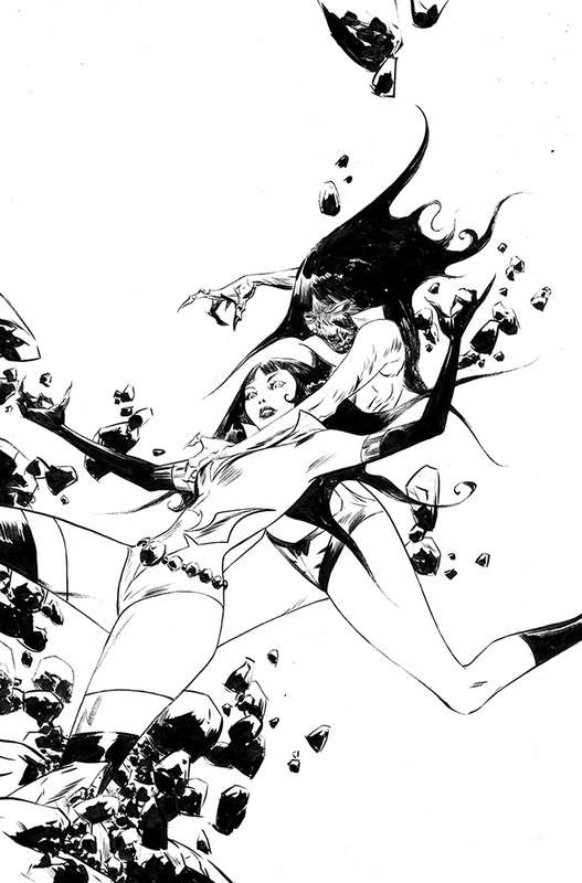 VAMPIRELLA DARK POWERS #3 1:50 LEE B&W VIRGIN RATIO VARIANT