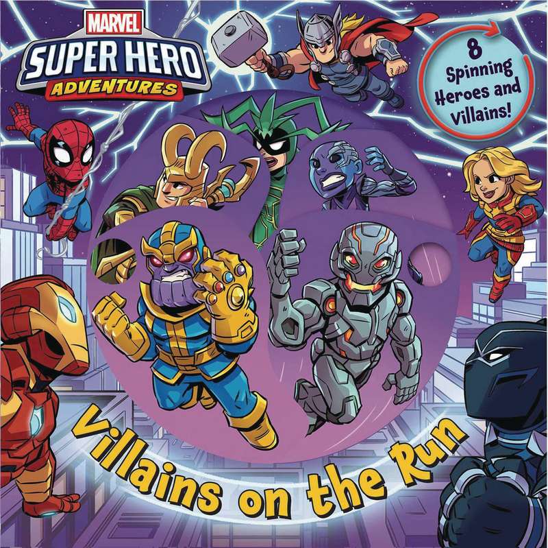 MARVEL SUPER HERO ADV VILLAINS ON THE RUN BOARD BOOK