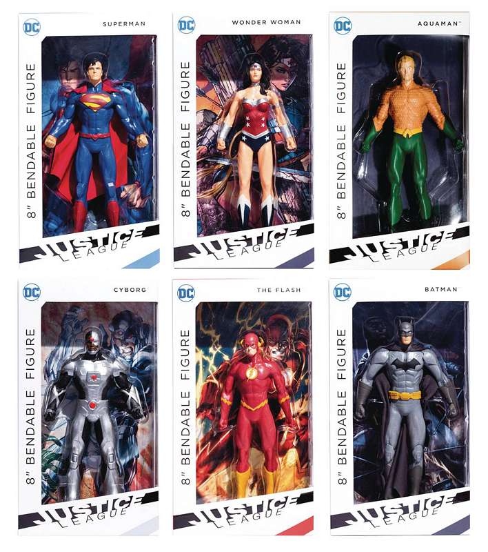 DC JUSTICE LEAGUE 8IN BENDABLE FIGURE - AQUAMAN