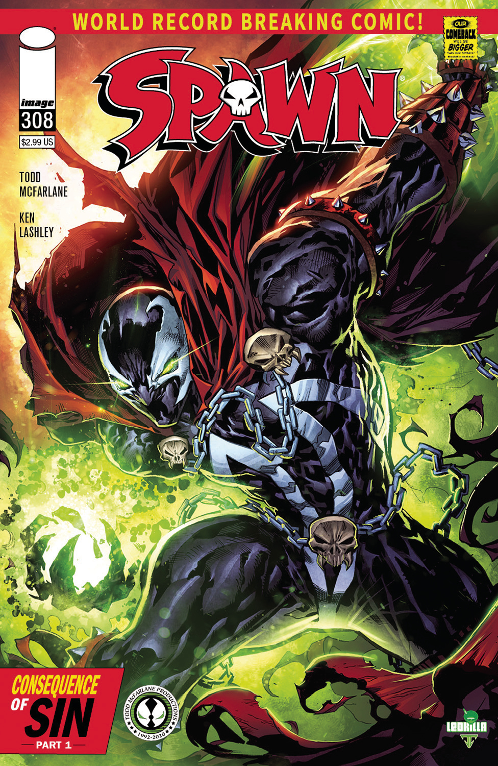 SPAWN #308 CVR B TAN & MCFARLANE