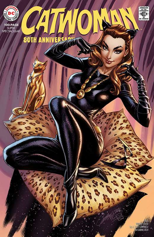 CATWOMAN 80TH ANNIV 100 PAGE SUPER SPECT #1 1960S J SCOTT CAMPBELL VARIANT ED